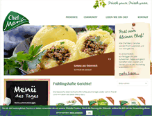 Tablet Screenshot of chefmenue.at